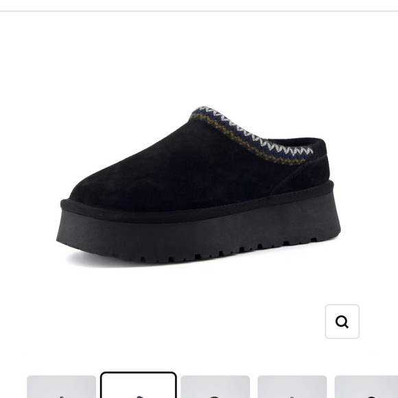 Black platform slipper boots - Picture 5 of 5